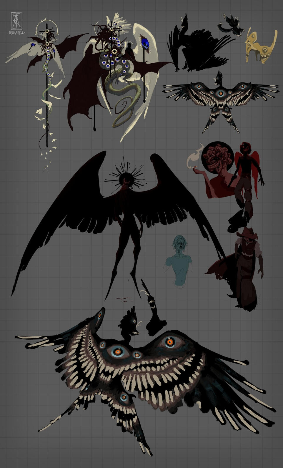 Various concepts of characters.